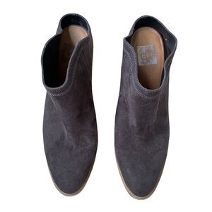 DV by Dolce Vita Haken Chunky Block Heel Mules Brown/Grey Size 9.5